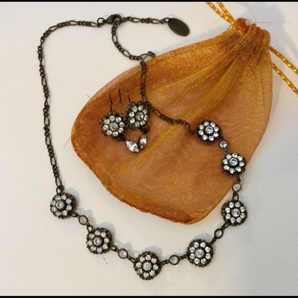 Kenny Ma Swarovski Crystal Necklace & Earring Set